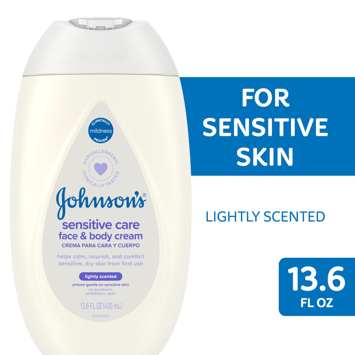 Johnson's Baby Sensitive Care Face & Body Lotion Cream Body Wash & Shampoo