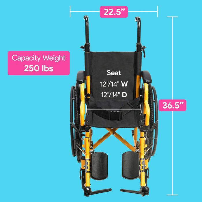 Pediatric wheelchair specs 