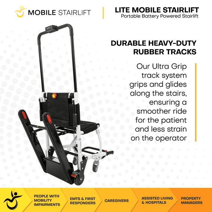 LITE Mobile Stairlift Battery Powered & Portable Stair Wheelchair