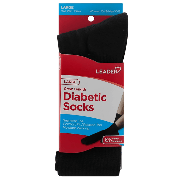 Leader Diabetic Socks Crew