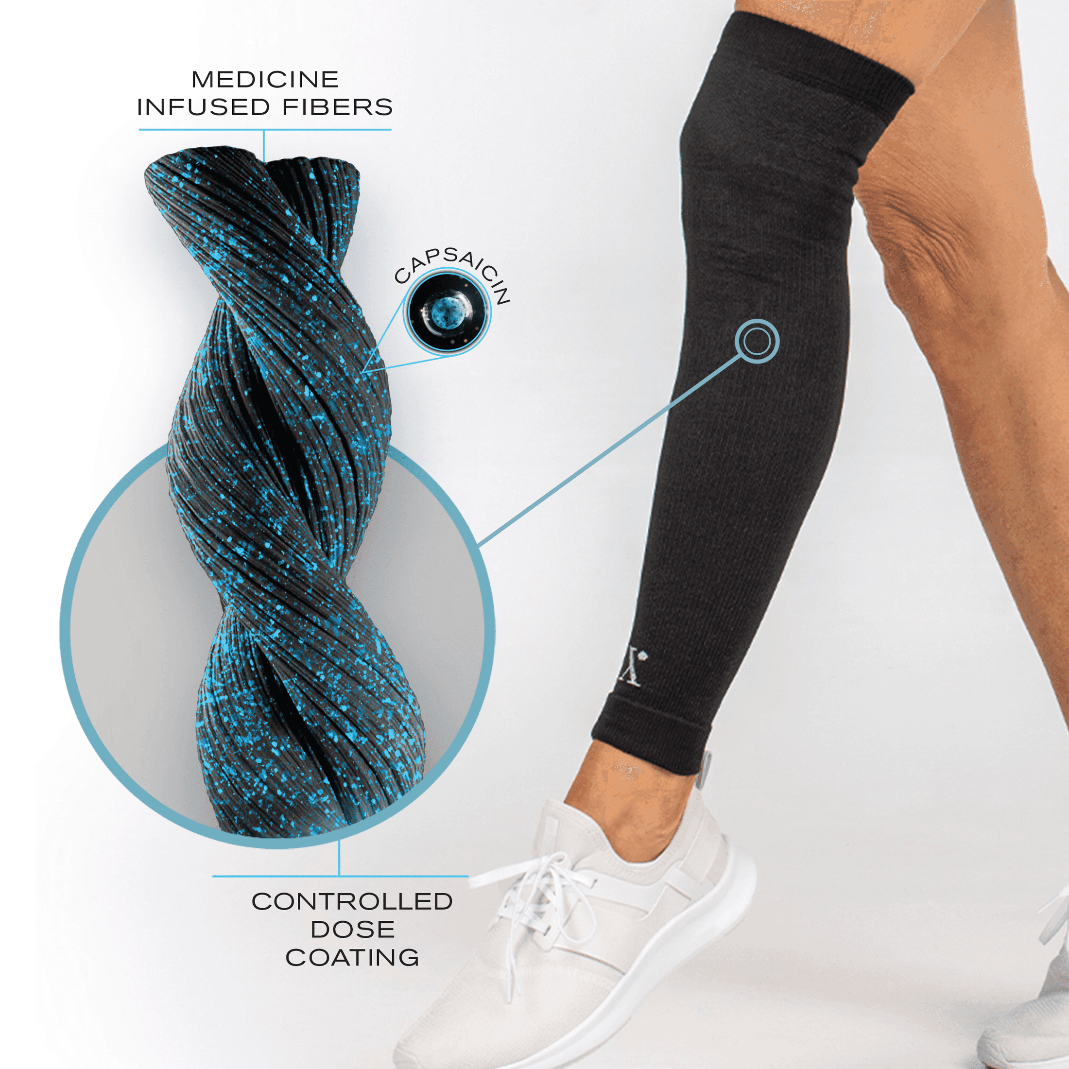 Nufabrx Leg Compression Sleeve