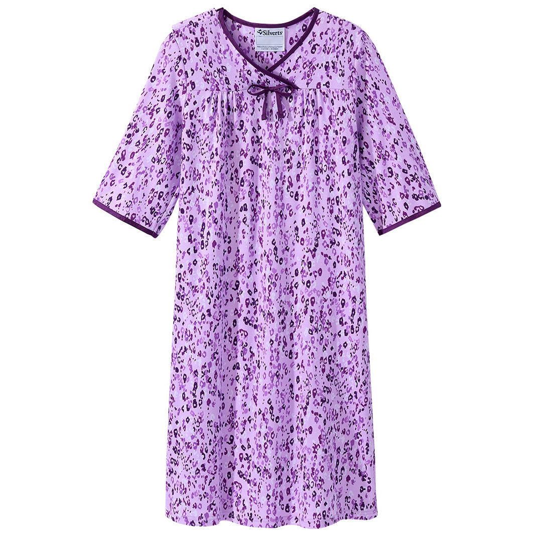 Camisón de hospital y atención domiciliaria Silverts para mujer sin costuras