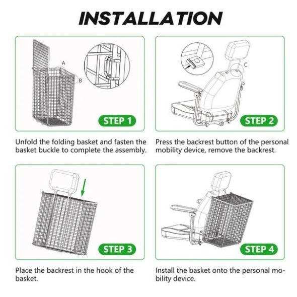 Metro Mobility S500/Max Plus Rear Basket