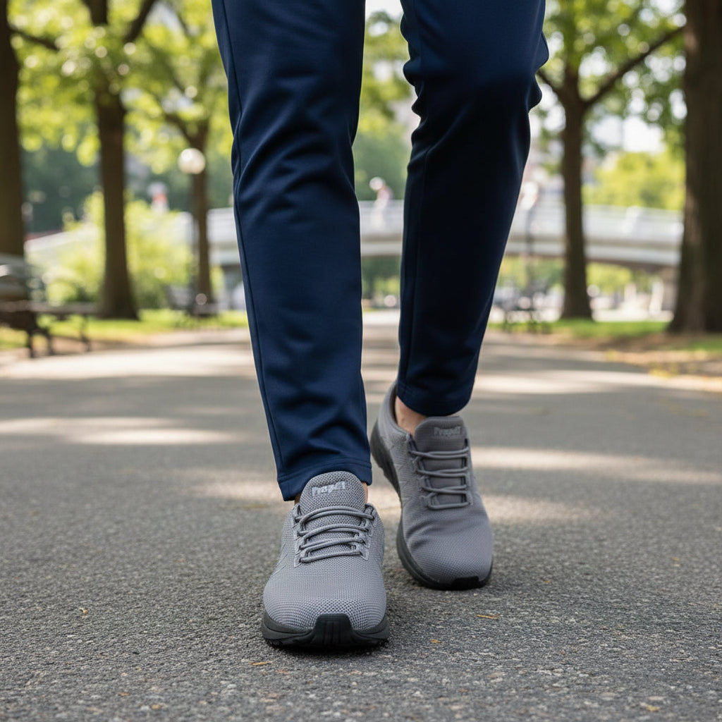 Propet Footwear Tour Knit Trek Men's Double Depth Walking Sneaker Diabetic and Orthotic Friendly