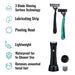 Pursonic Mario Lopez Wireless Body Hair Trimmer and Shaver, and Disposable Razors with 3 Blade Shaving Surface Technology shophomemed
