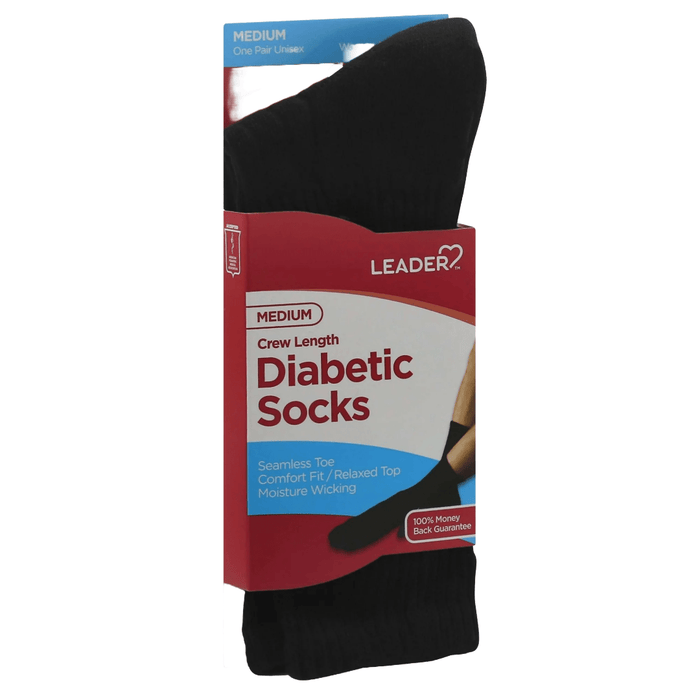 Leader Diabetic Socks Crew