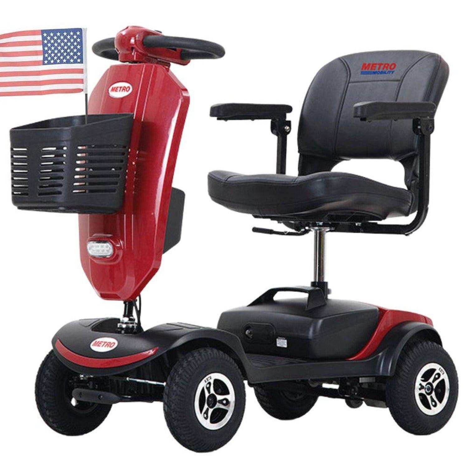 Metro Mobility Patriot Series 4-Wheel Travel Mobility Scooter - Shop Home Med