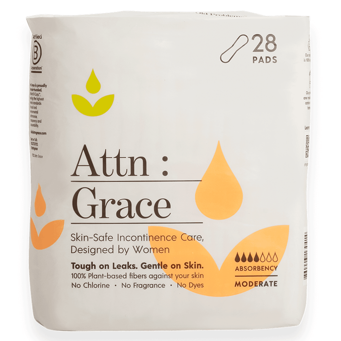 Attn Grace Moderate Pads for Bladder Leaks