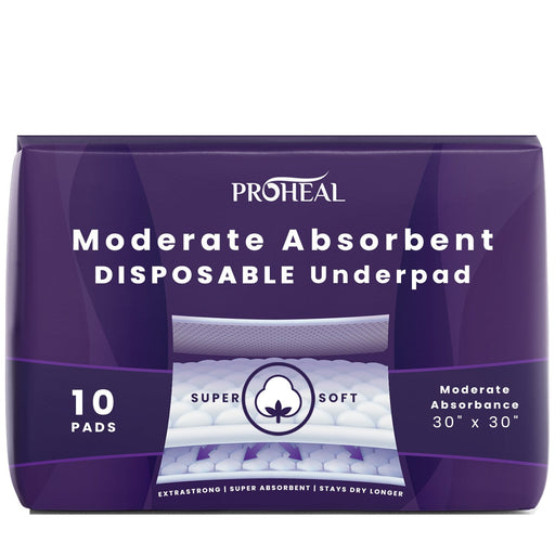 Moderate Absorbent Underpads 30" x 30"