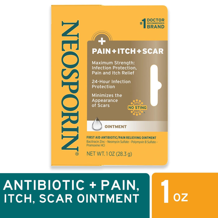 Neosporin + Pain + Itch + Scar First Aid Antibiotic Ointment - 1 Oz - Shop Home Med