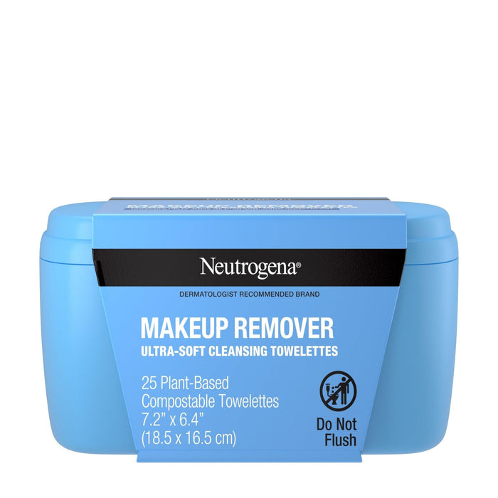 Neutrogena Makeup Remover Towelettes with Vanity Case Tub - 25 ct.