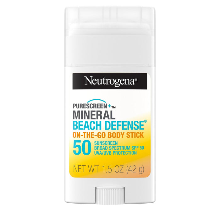 Neutrogena Purescreen+ Beach Defense BodyStick Sunscreen SPF50 -1.5oz
