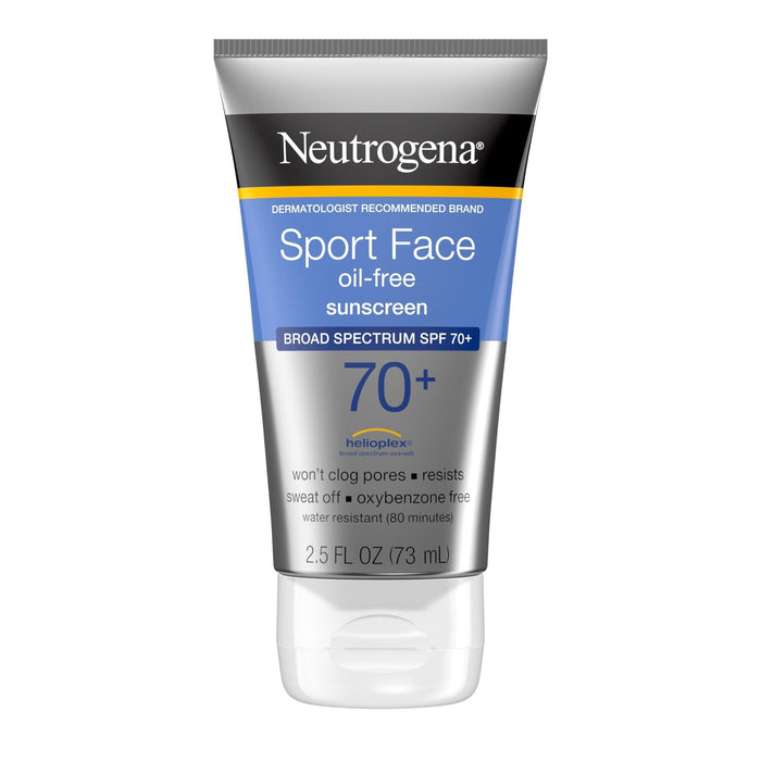 Neutrogena Sport Face Oil-Free Lotion Sunscreen Spf70+ - 2.5 fl oz - Shop Home Med