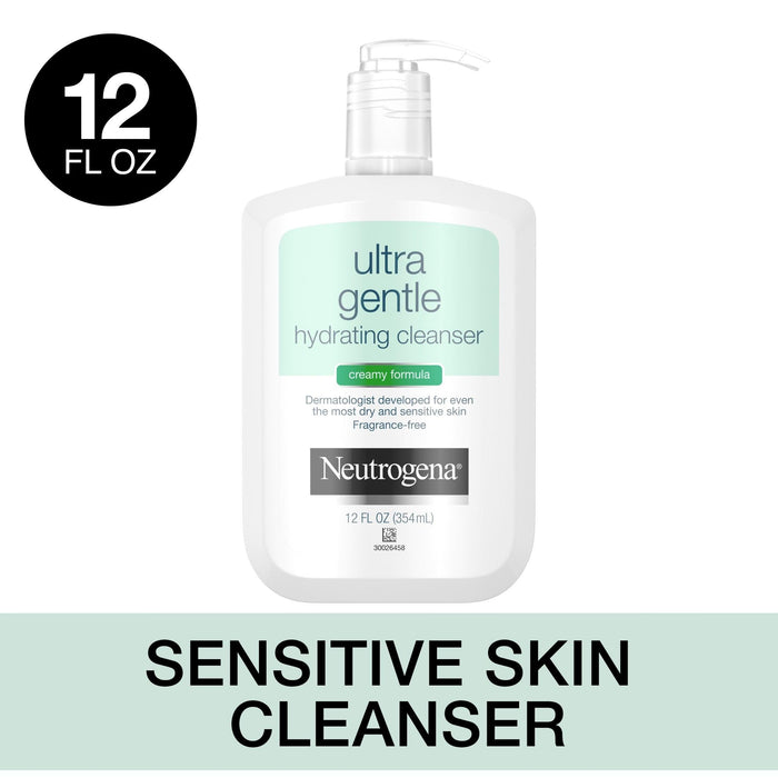Neutrogena Ultra Gentle Hydrating Creamy Facial Cleanser - 12 Fl Oz