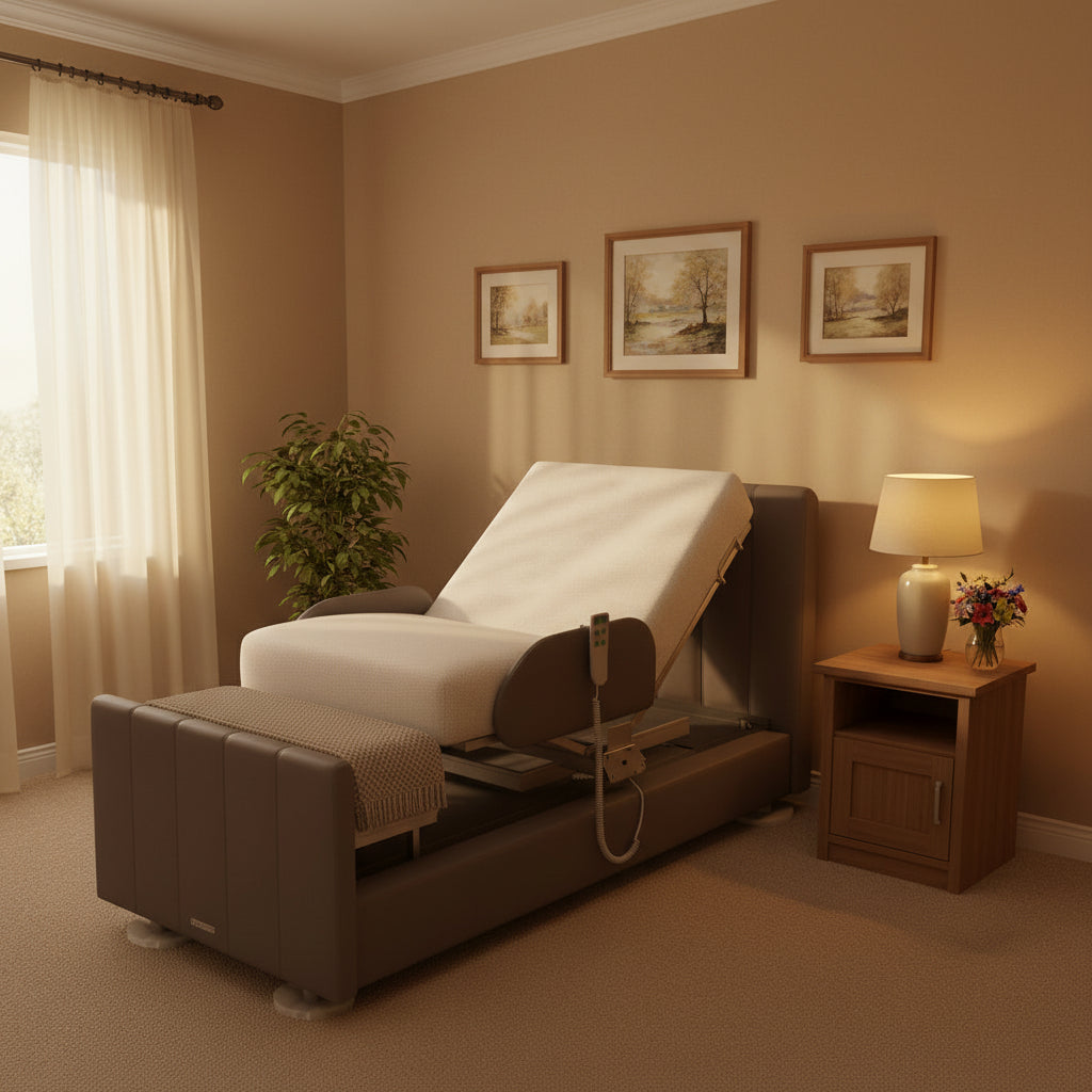 StarSleep Orin Rotating Sit to Stand Hospital Bed With Head and Foot Elevation