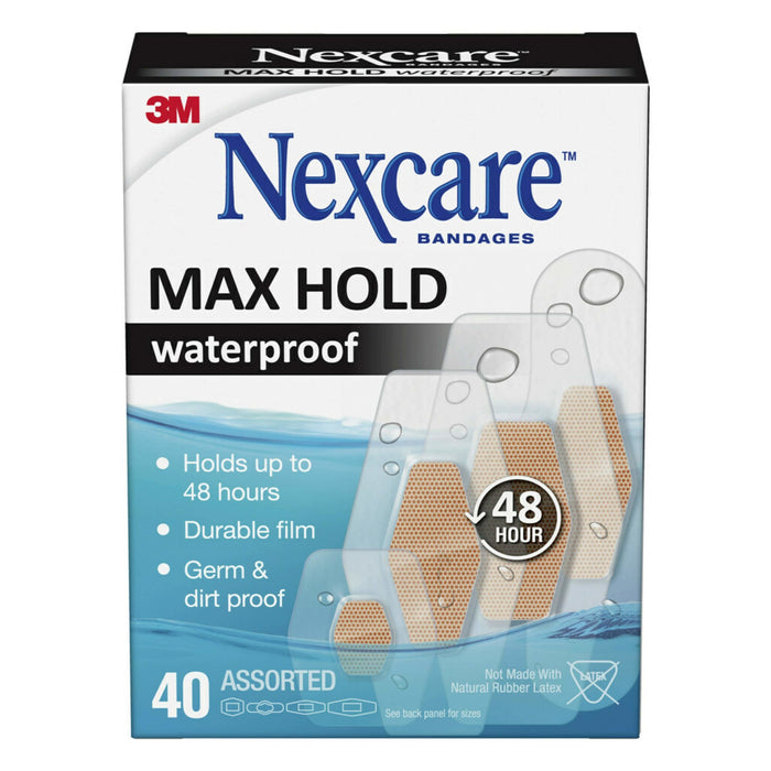 Nexcare Max Hold Waterproof Bandages