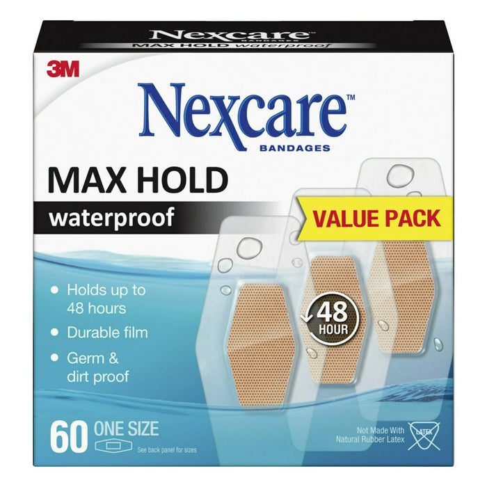 Nexcare Max Hold Waterproof Bandages