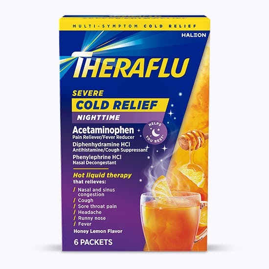 Theraflu Daytime/Nighttime Severe Cold Relief Powder - Honey Lemon