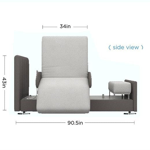 StarSleep Orin Rotating Sit to Stand Hospital Bed With Head and Foot Elevation