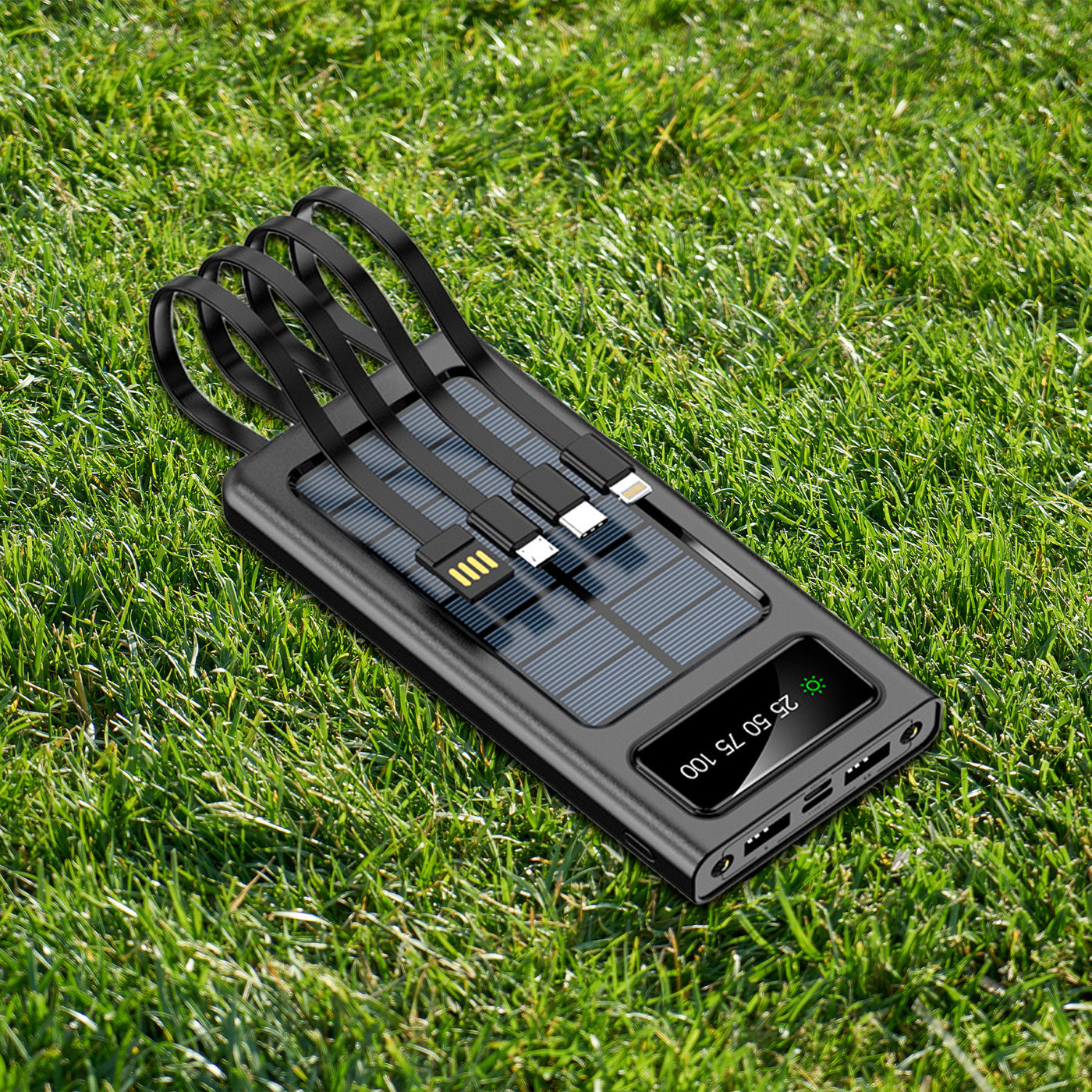 Banco de energía portátil Pursonic LED Solarsync