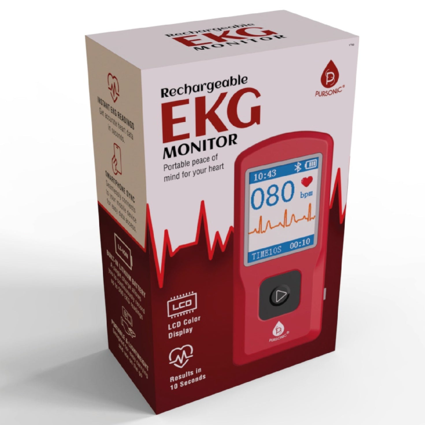 Pursonic Rechargeable EKG Monitor
