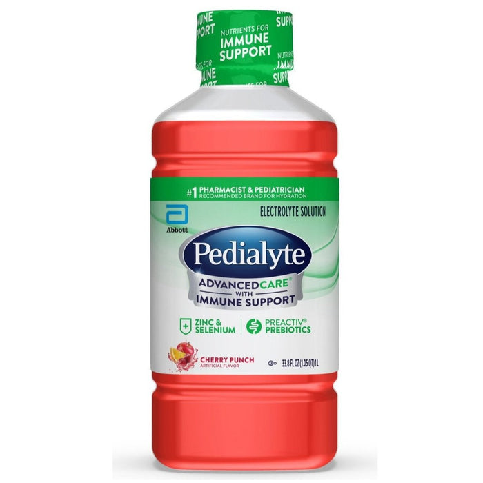 Pedialyte Advanced Care Electrolyte Solution Hydration Drink - 33.8 oz