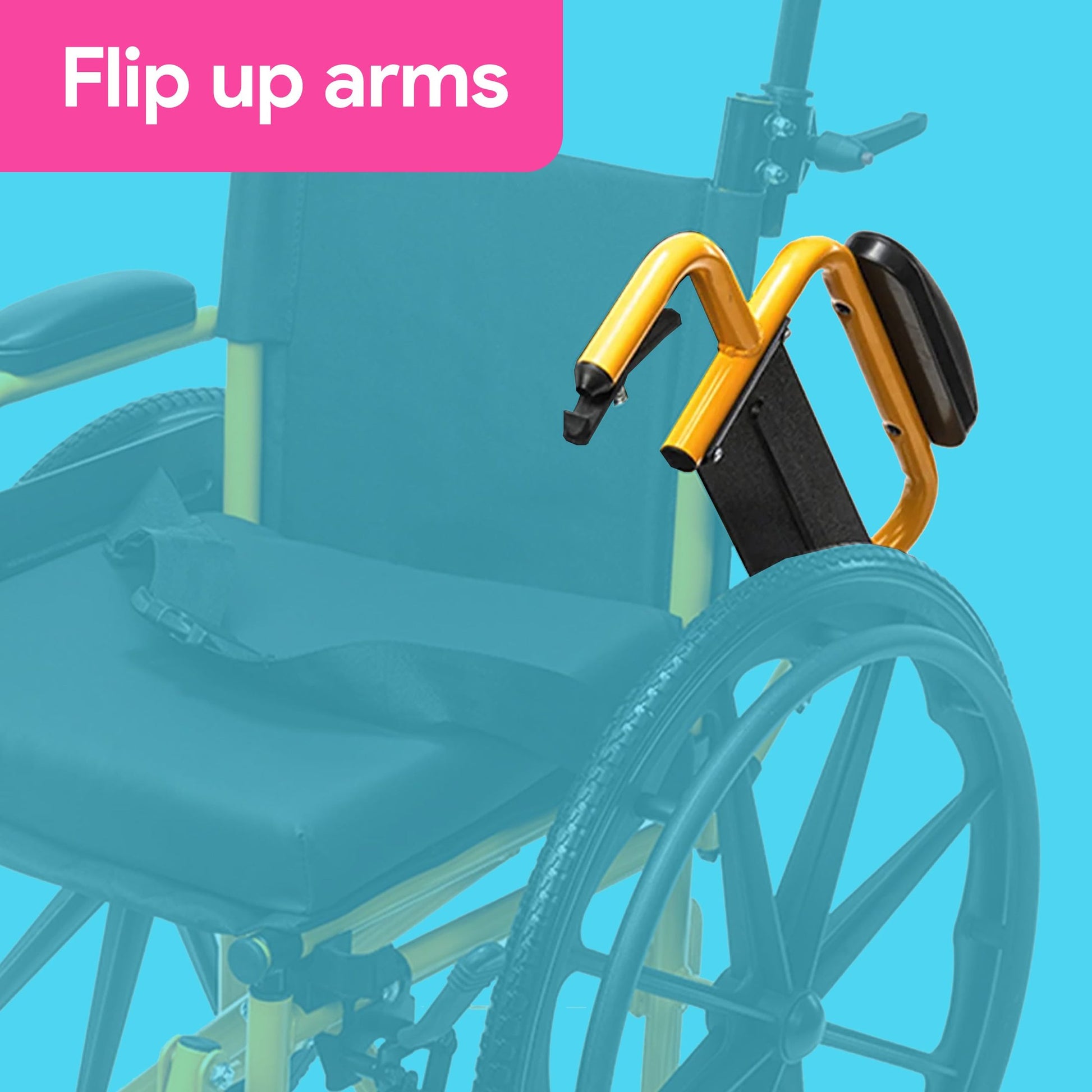 Kids Wheelchair with Arm up 