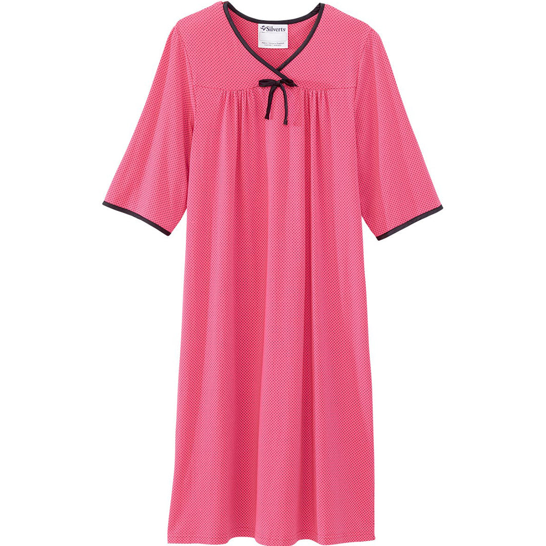 Camisón de hospital y atención domiciliaria Silverts para mujer sin costuras