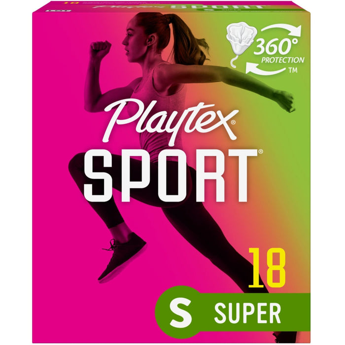 Playtex Sport Plastic Tampons Unscented Regular Super Absorbency