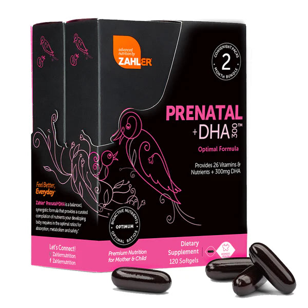 Vitamina prenatal Zahler con DHA y folato