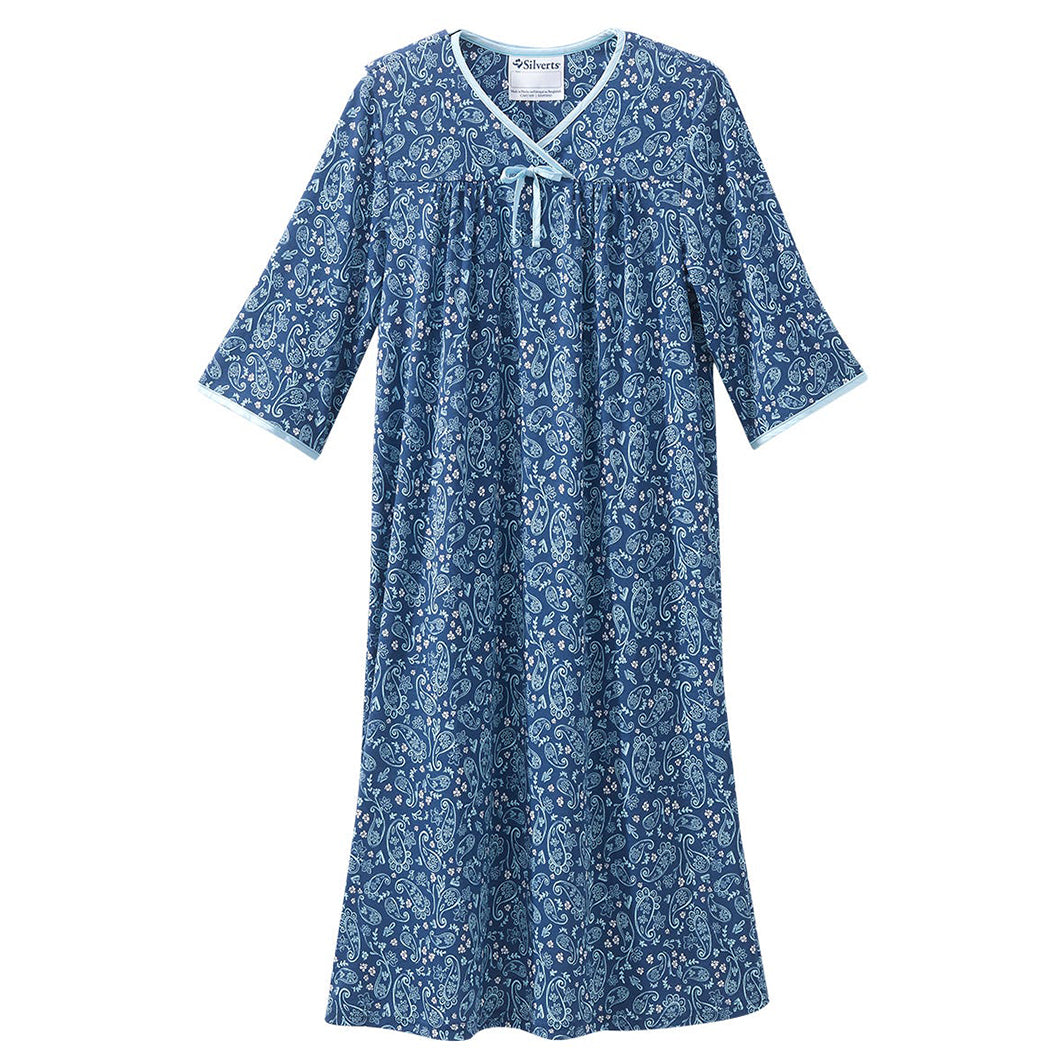 Camisón de hospital y atención domiciliaria Silverts para mujer sin costuras
