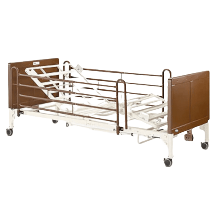 Invacare G5510 Bed with G29 Full-Length Bed Rail Package