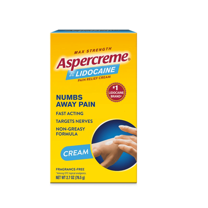 Aspercreme Lidocaine Pain Relief Cream Fragrance Free