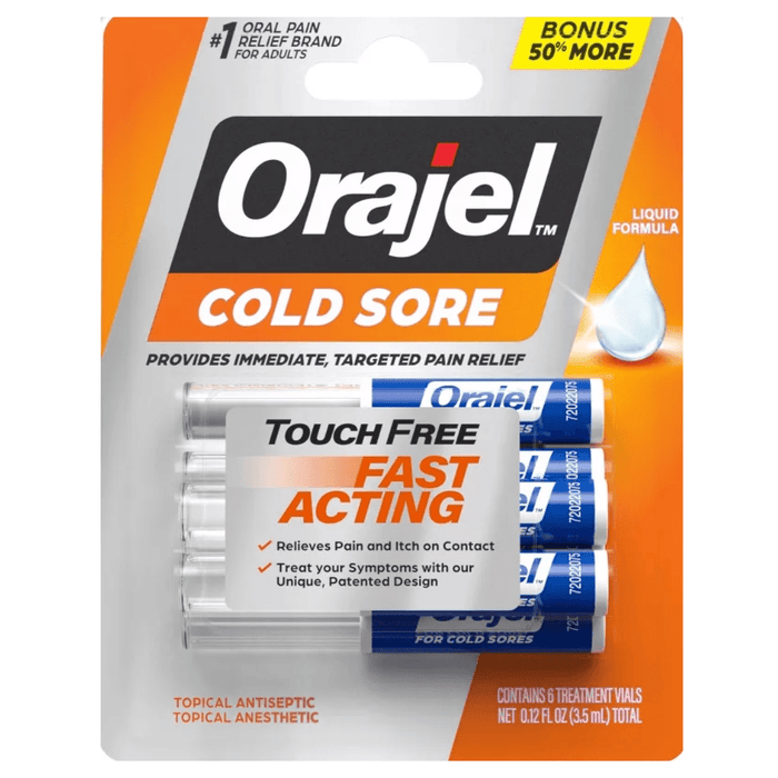 Orajel Single Dose Touch-Free Applicator Cold Sore Treatment - 4pk