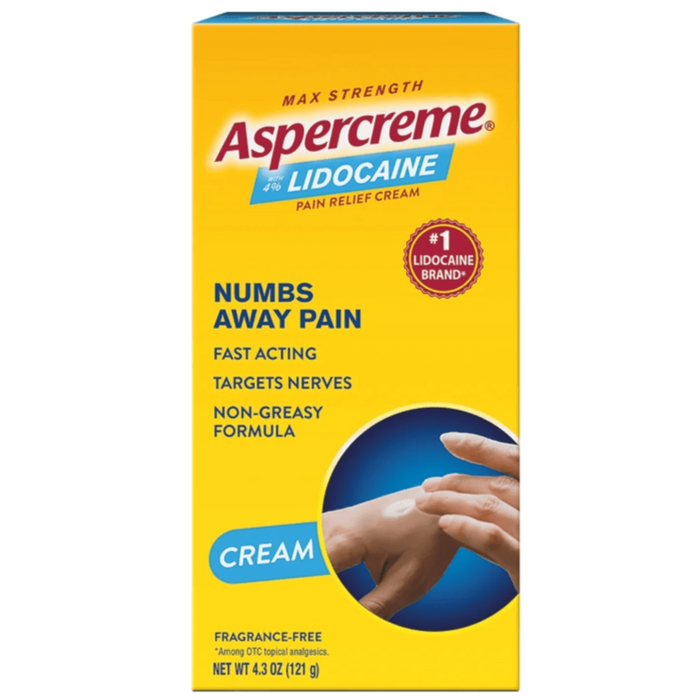 Aspercreme Lidocaine Pain Relief Cream Fragrance Free