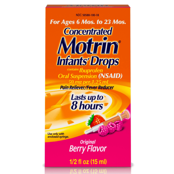 Motrin Infants' Concentrated Drops Ibuprofen Oral Suspension Berry Flavor