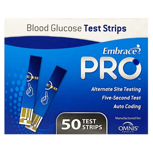 Embrace PRO Blood Glucose Test Strips - 50 Ct