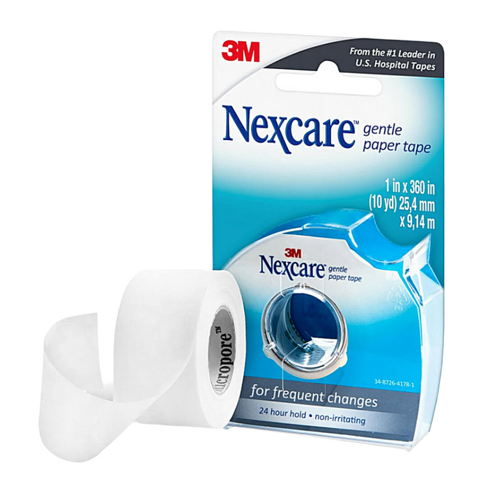 Nexcare Gentle Paper Tape Dispenser - 10 Yds