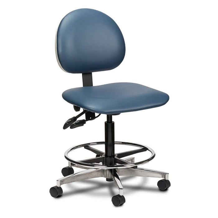 Clinton Lab Stool with Contour Seat and Backrest Chair with Arms Option