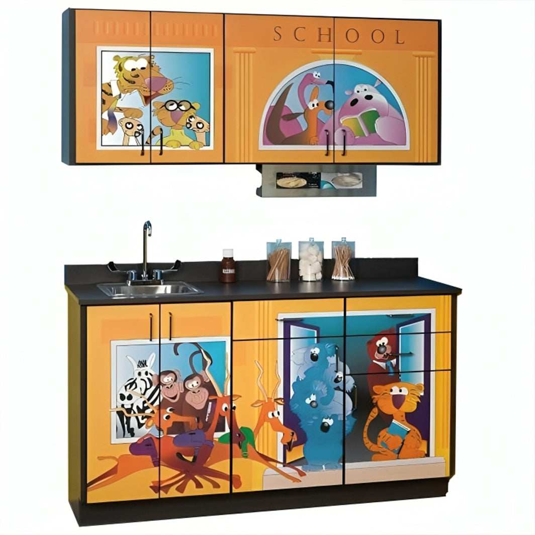 Clinton Pediatric Fun Series Base and Wall Cabinets