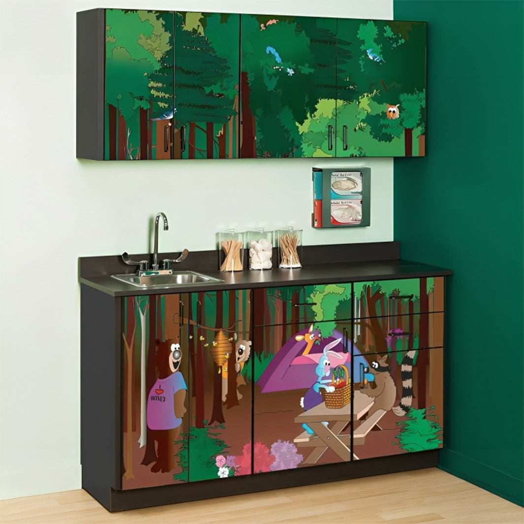Clinton Pediatric Fun Series Base and Wall Cabinets