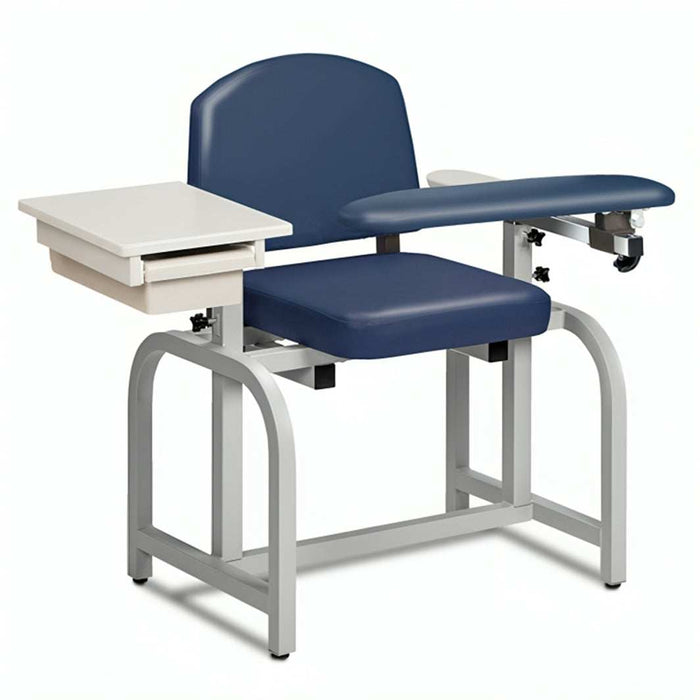 Clinton Lab X Series Blood Drawing Chair with Padded Arm and Drawer