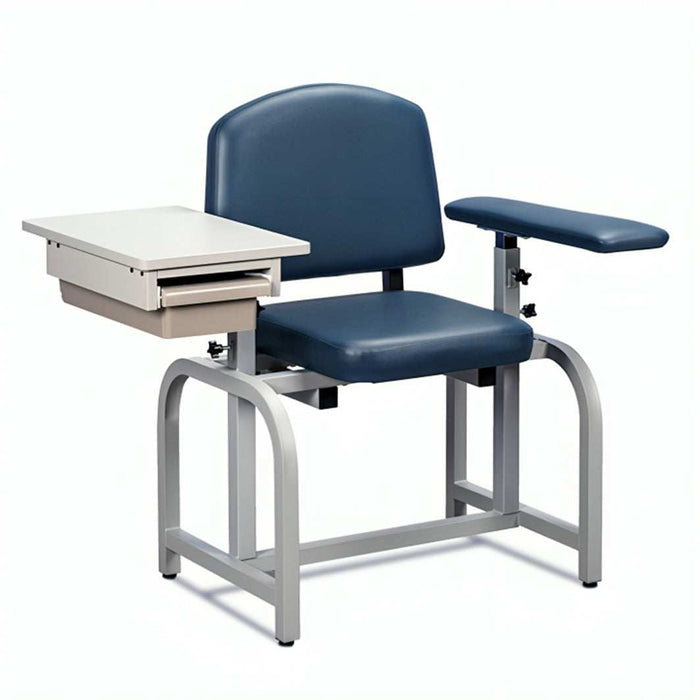 Clinton Lab X Series Blood Drawing Chair with Padded Arm and Drawer