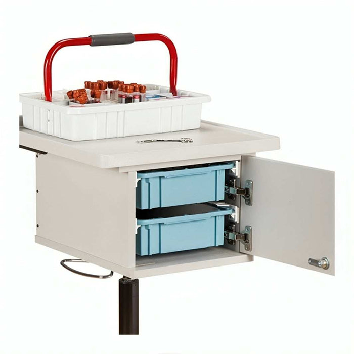 Clinton One-Bin and Two-Bin Phlebotomy Cart