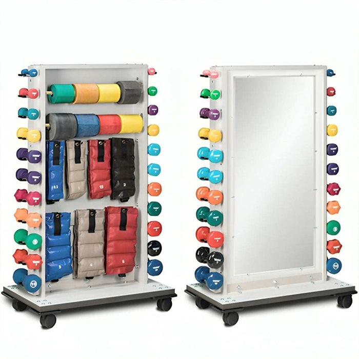 Clinton Double Weight Rack with Mirror