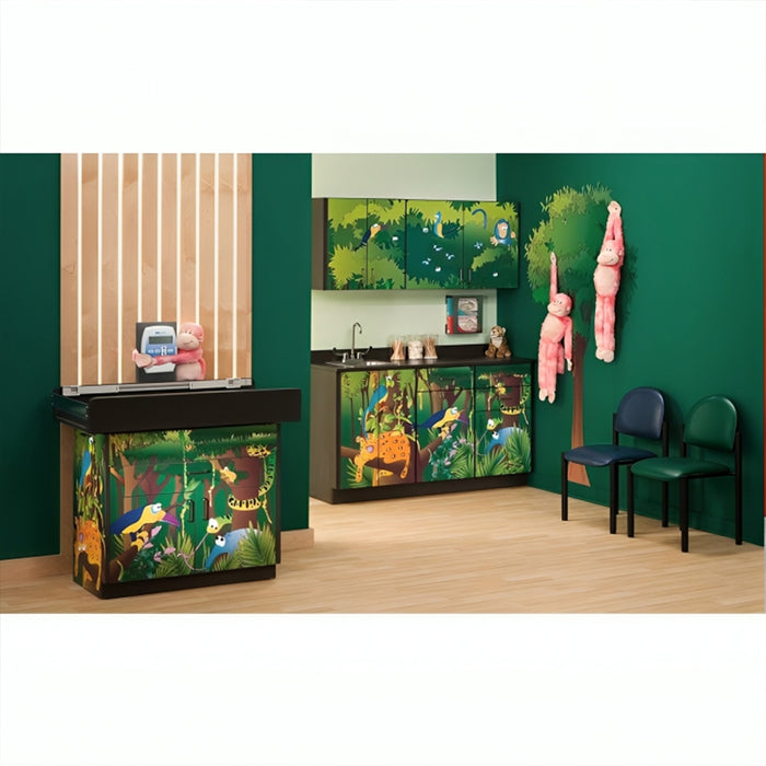 Clinton Complete Rainforest Follies Exam Room - Scale Table and Cabinets