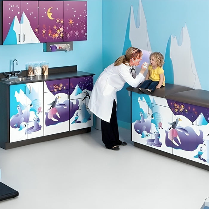 Clinton Complete Cool Pals Pediatric Treatment Table and Cabinets