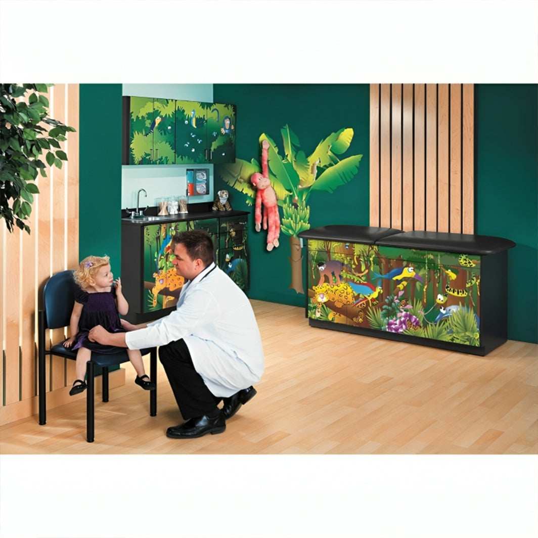 Clinton Complete Rainforest Follies Pediatric Treatment Table and Cabinets