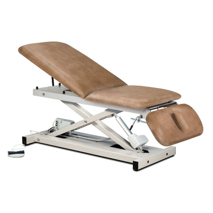 Clinton Power 500 Customizable Open Base Power Table with Adjustable Back and Drop Section