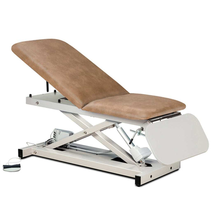 Clinton Power 500 Customizable Open Base Power Casting Table with Laminated Leg Rest